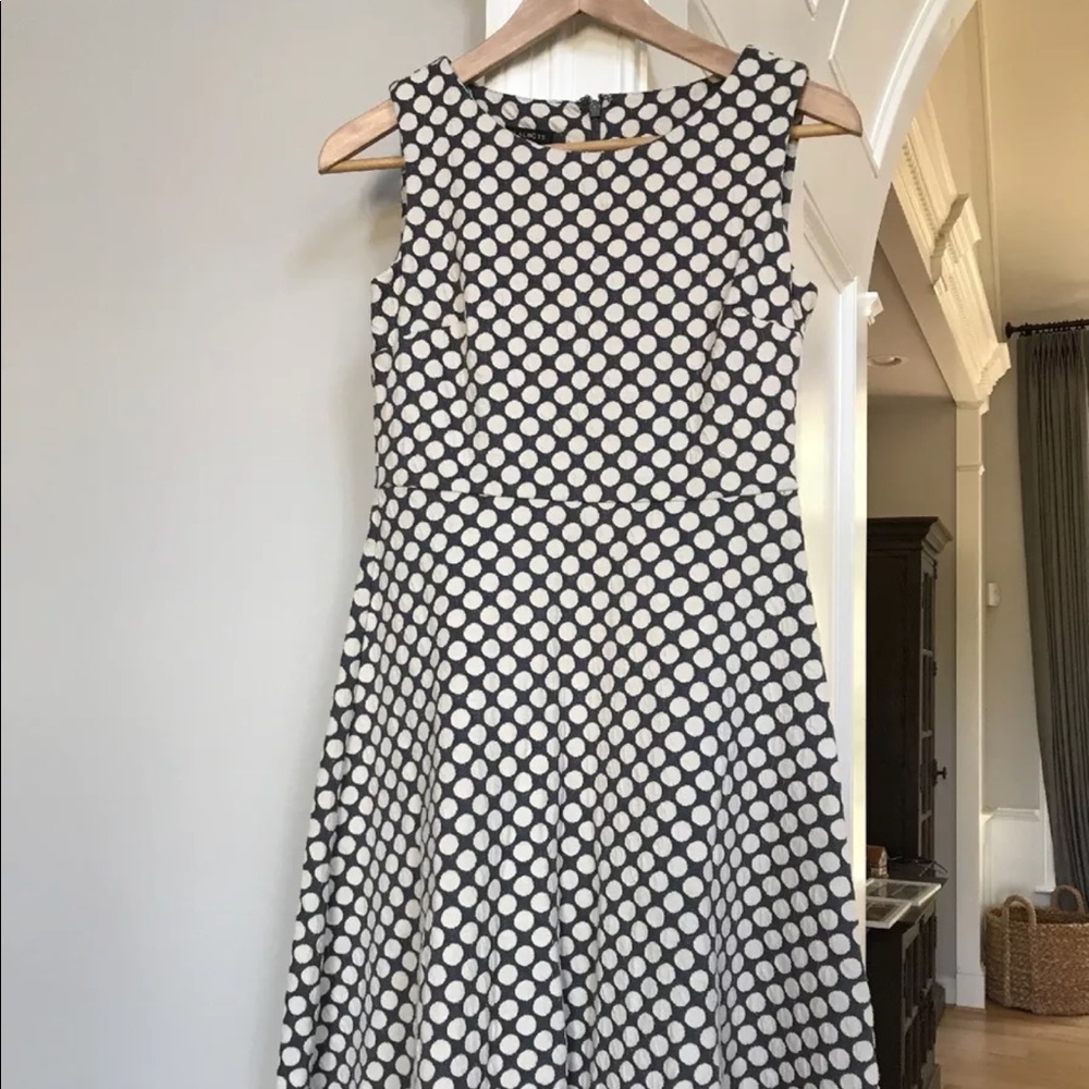 P Talbot polka dotted flares dress